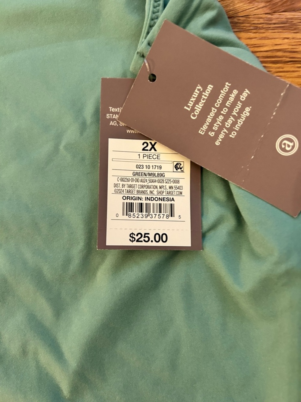 Auden Sage Green Scoop Neck Bodysuit - Picture 3 of 3